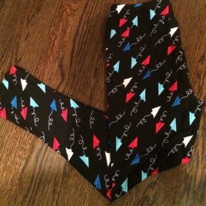 Paper Air Plane Lularoe Leggings