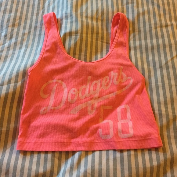 Dodgers crop top from VS pink