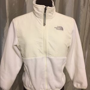 North face Woman's White Full Zip Jacket
