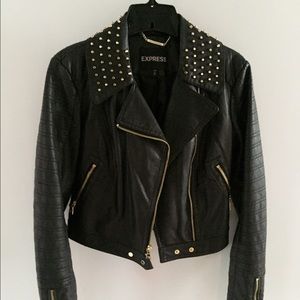 Express (Vegan) Leather Studded Jacket