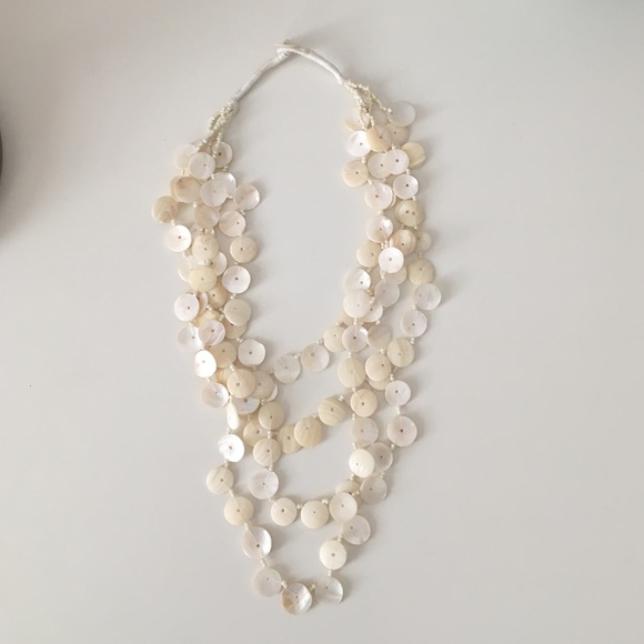Cream colored shell necklace