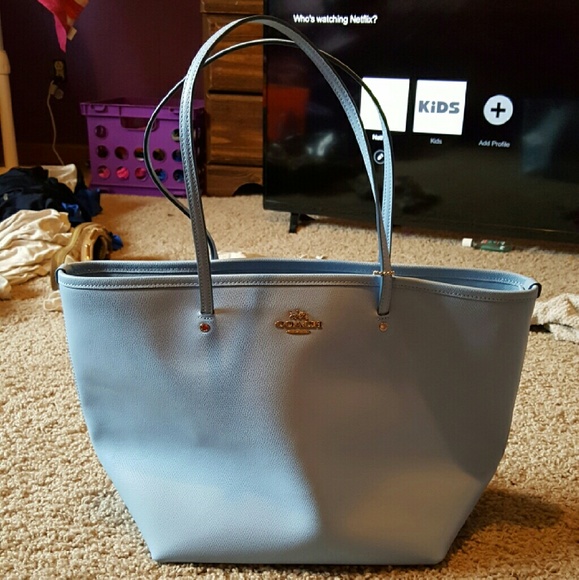 Brand new blue coach purse