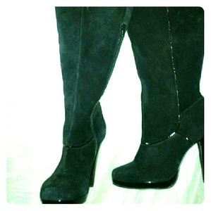 Genuine Suede Thigh High Boots!