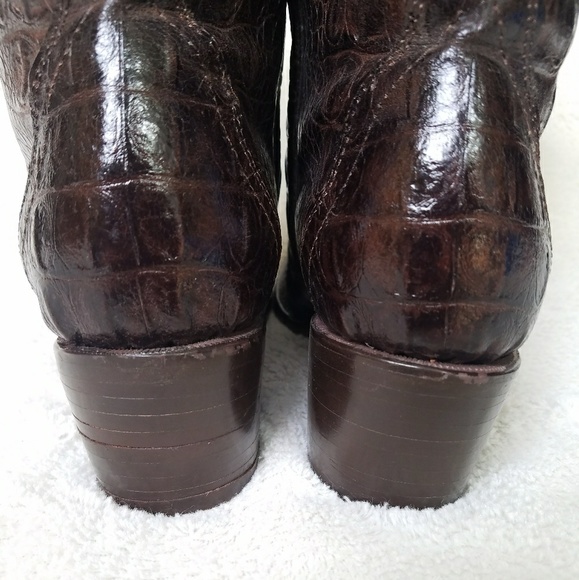 🌟SOLD🌟GENUINE Alligator Skin Boots - Picture 7 of 8