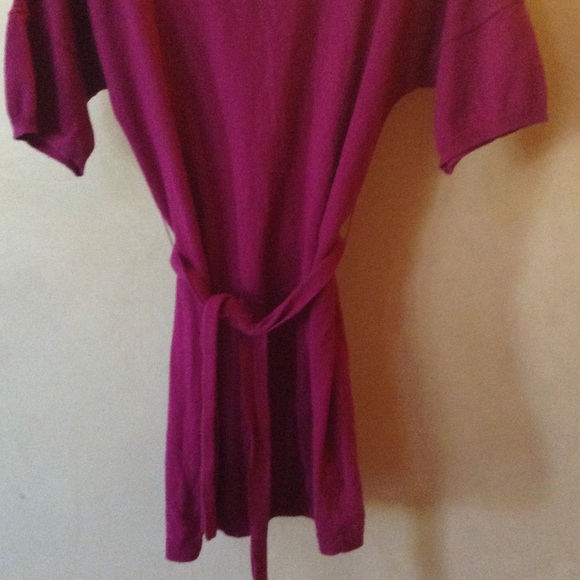 Juicy Couture 15% Cashmere fuchsia tunic size sm - Picture 4 of 4