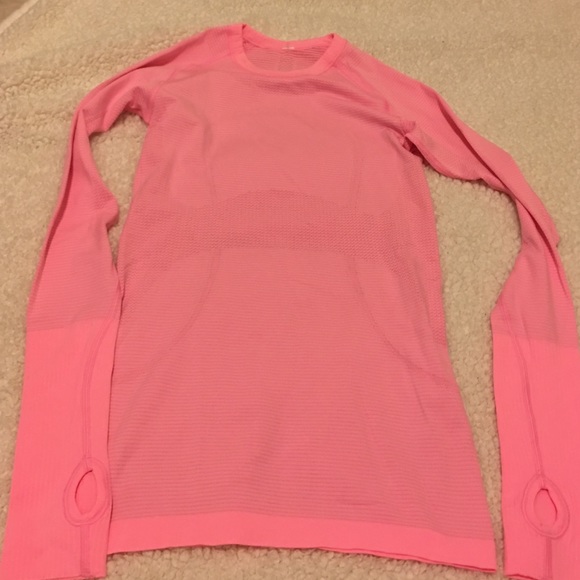 Lulu lemon pink long sleeve