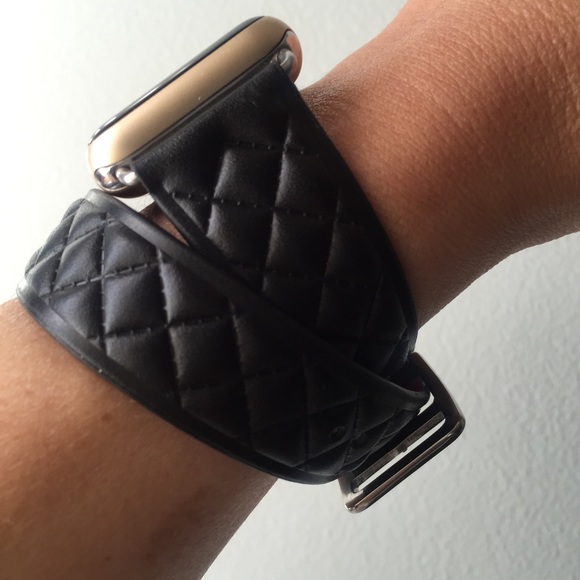 ⛓SILVER Double Tour Silicone Apple Watch band! - Picture 2 of 6