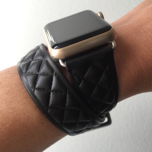 ⛓SILVER Double Tour Silicone Apple Watch band! - Picture 4 of 6