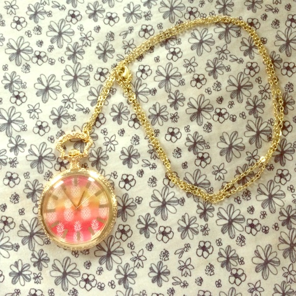 Claire's Clock necklace