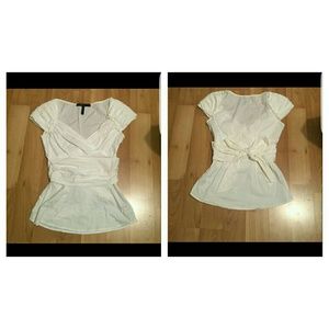 White BCBG top NWOT