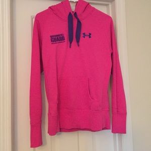 Hot Pink Under Armour National Guard Hoodie