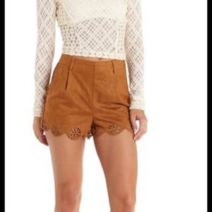 Charlotte Russe faux suede shorts