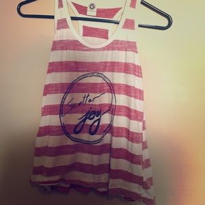 Flowy "Scatter Joy" striped tank