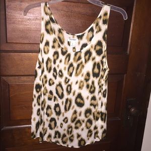 Leopard print tank top