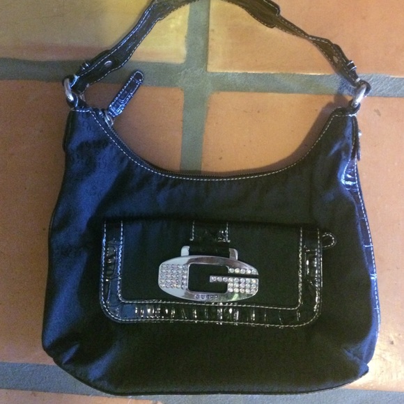 Guess Woman's bling black purse