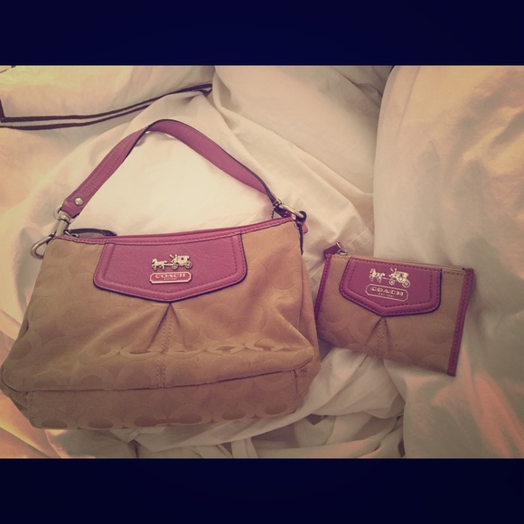 Coach mini purse and Change purse