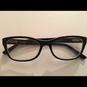 Versace Black Eyeglass Frames