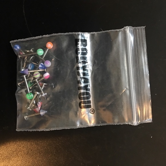 Eyebrow and lip rings