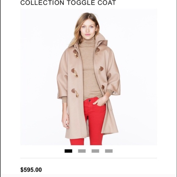 J. Crew collection toggle coat
