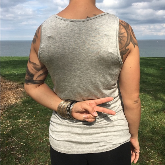 On Lake Time tank top (gray) - Picture 4 of 4