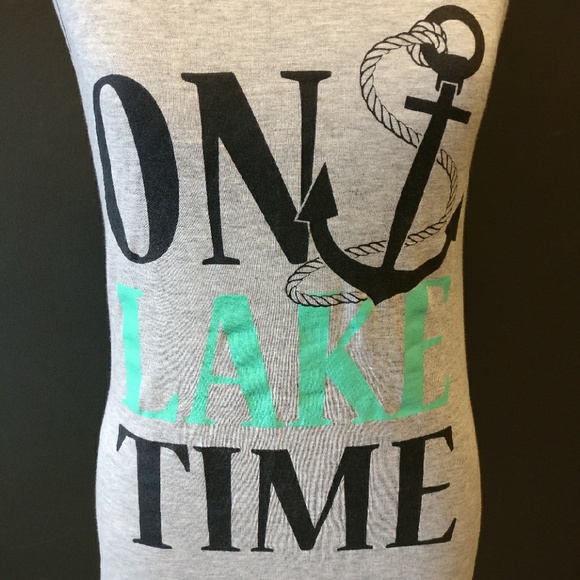 On Lake Time tank top (gray) - Picture 3 of 4