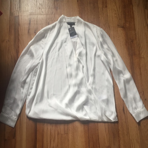 Sexy fold over blouse