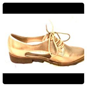 Sole Society Cobain Flat in Rose Gold