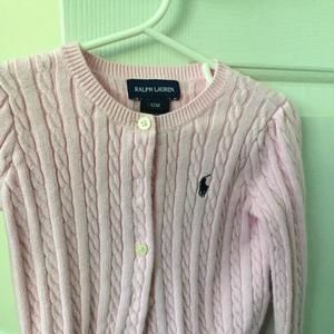 Pink RL cardigan