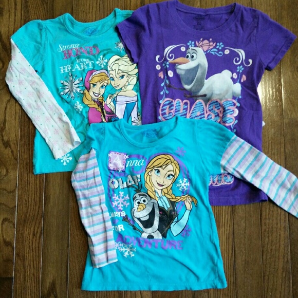 3 Frozen shirts