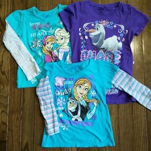 3 Frozen shirts