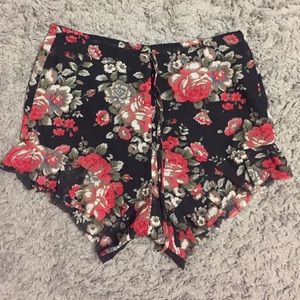 A floral short and top set