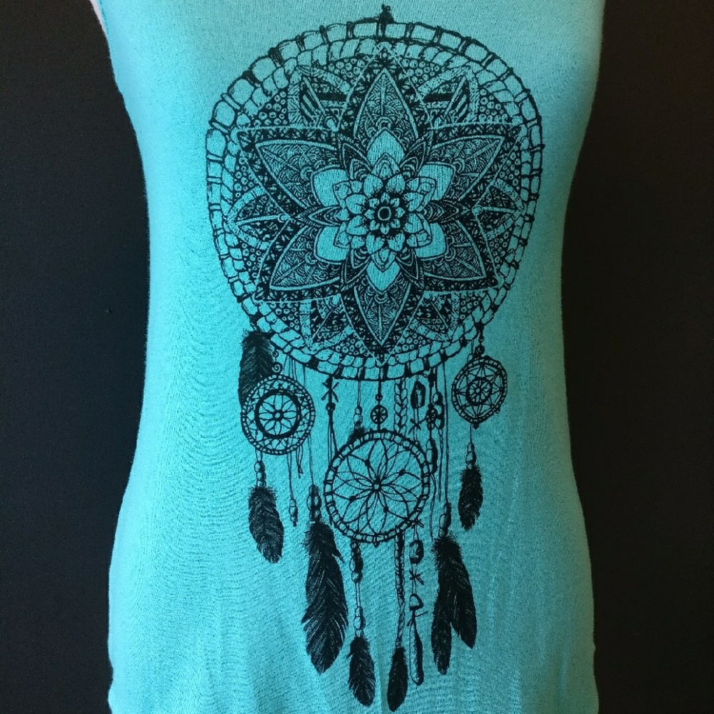 Do You Have A Dream? tank top (teal) - Picture 5 of 7
