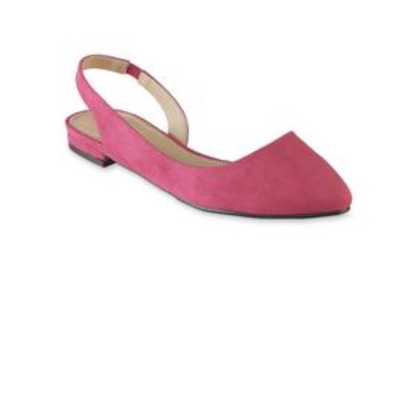 Fuschia pink flats