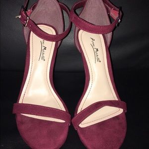 burgundy heels