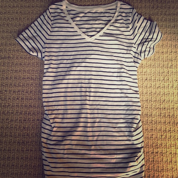 Tops - Liz Lange Striped Maternity Tee