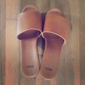 ASOS brand leather mules
