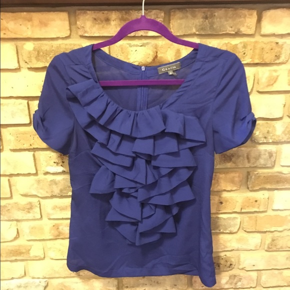 Blue Gracia Blouse