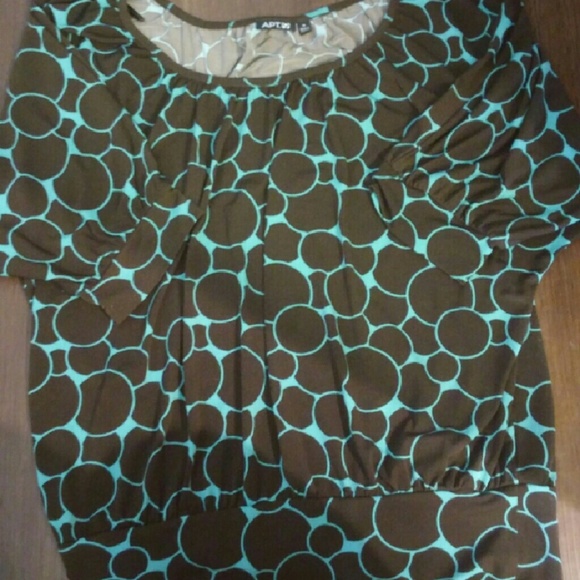 Blue and Brown blouse