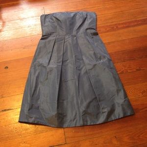 Silk J Crew Strapless Dress with Pockets