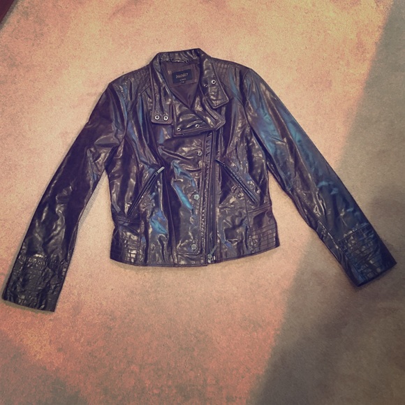 Laundry by Shelli Segal leather moto in espresso