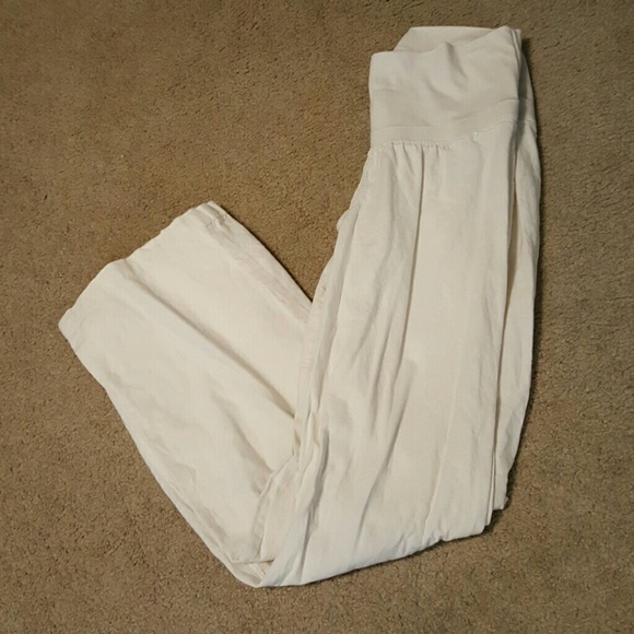 White beach pants