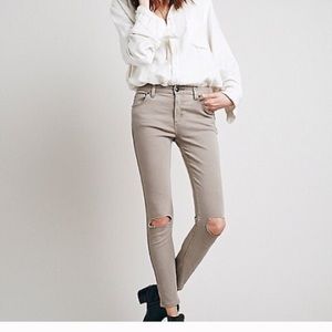Free People destroyed skinnies NWT