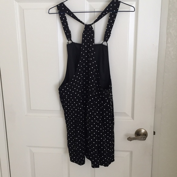 F21 polka dot pinafore apron dress - Picture 3 of 4