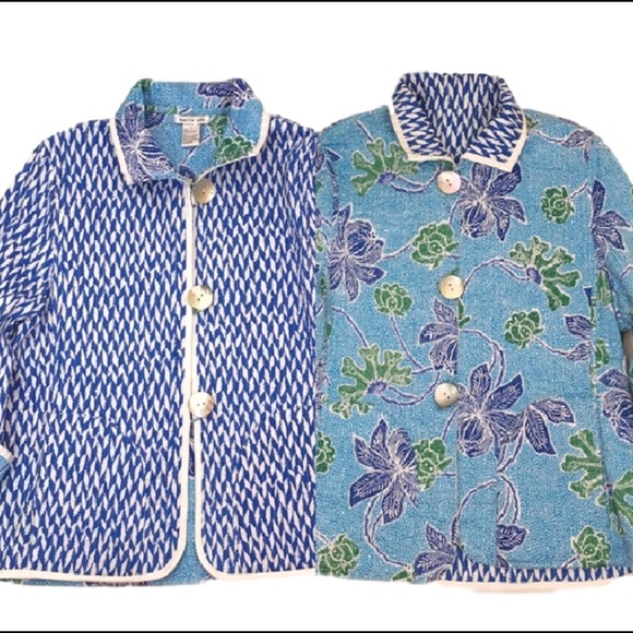 patty kim  Jackets & Blazers - 🆕 reversible PATTY KIM art to wear bright quilted