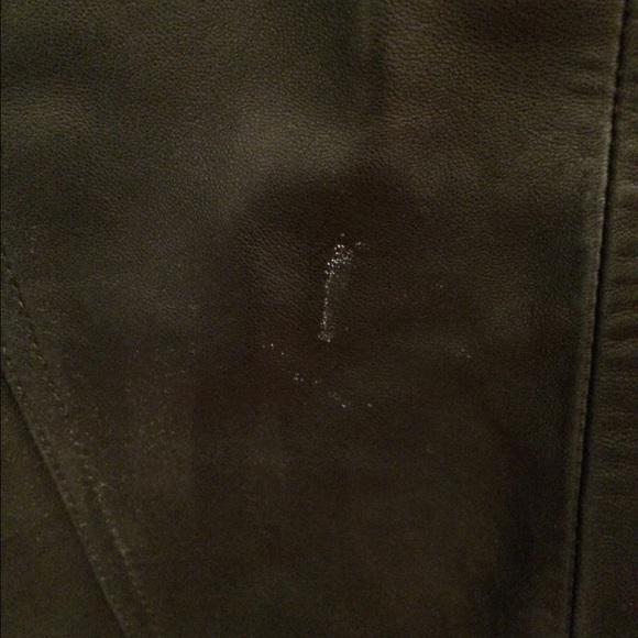 Women's black leather jacket w/ zipper - Picture 4 of 4