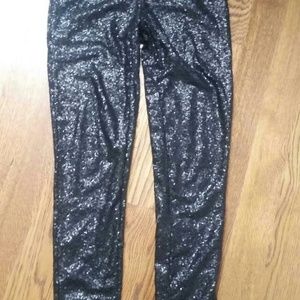 Sparkling black leggings