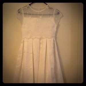 White Girl's flower girl dress