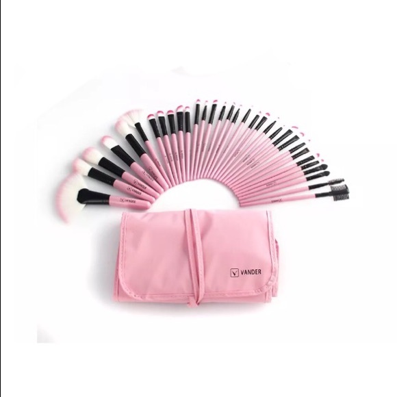 Vander 32pc Profesional Pink Makeup Brushes - Picture 2 of 4