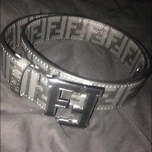 Black Fendi belt