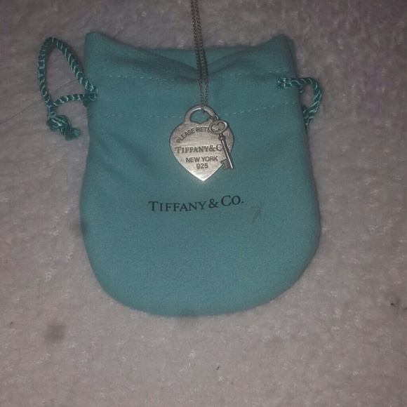 Tiffany's Heart and Key Necklace